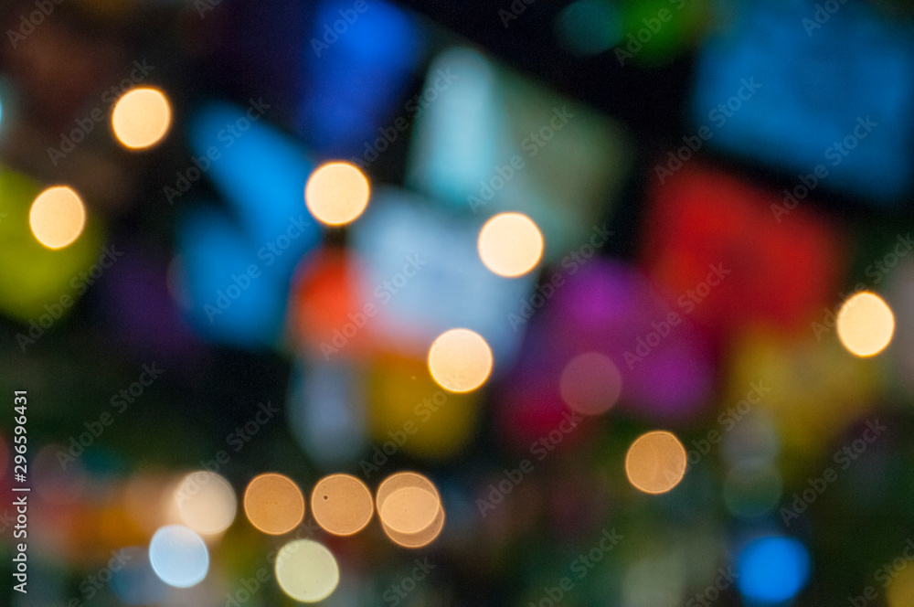 Bokeh light bulb at night Bokeh light bulb at night