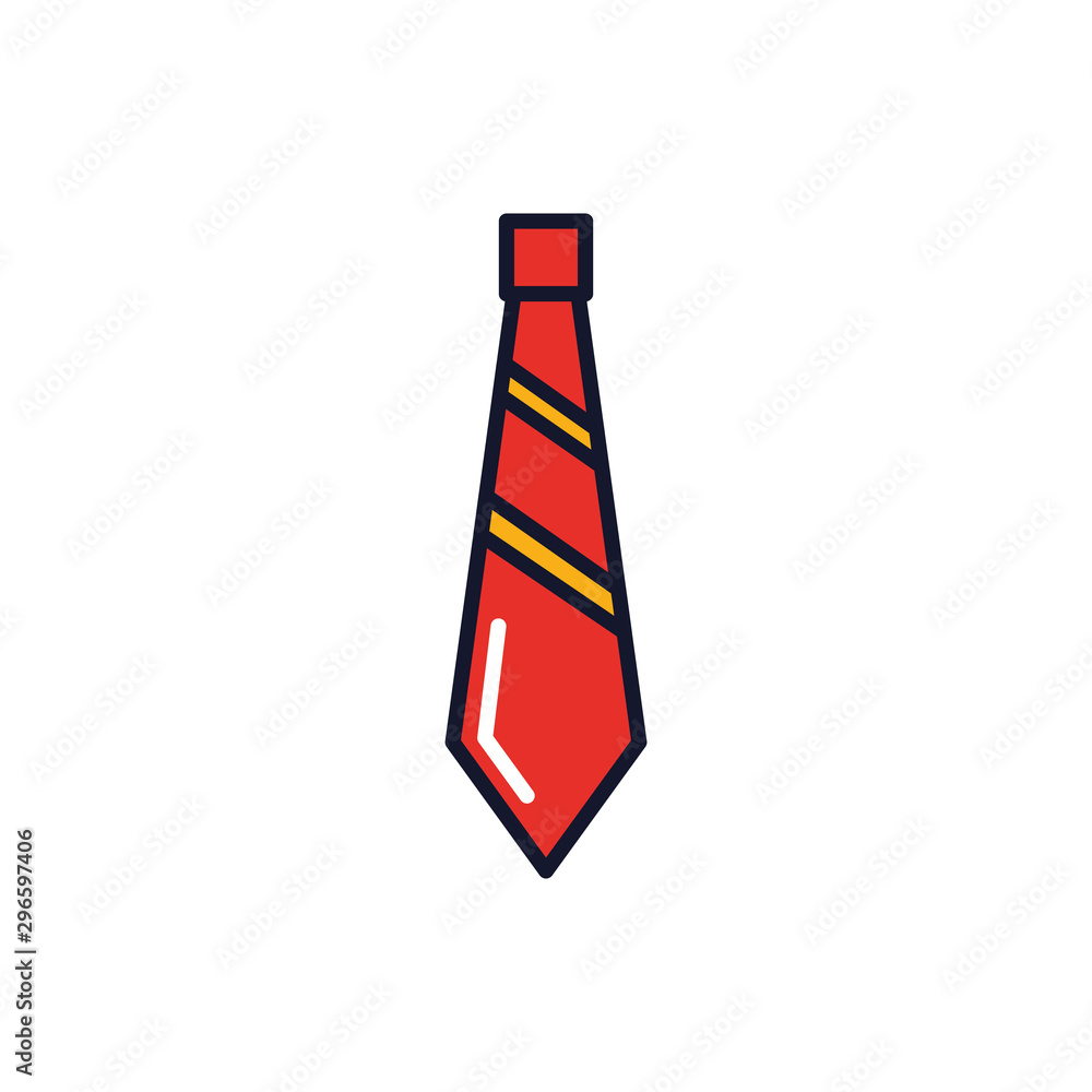 Isolated necktie icon fill vector design