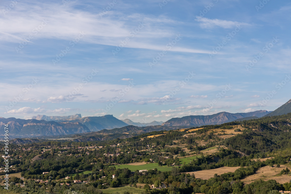 Sisteron, Alps, france - View to the mountains from the Citadel Sisteron, Alps, france - View to the mountains from the Citadel