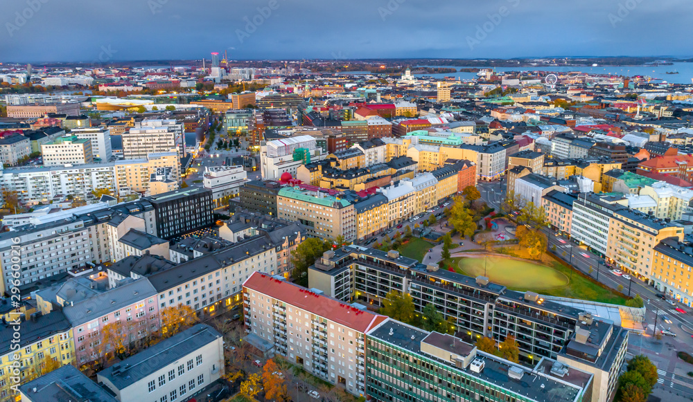 panorama of Helsinki, Finland