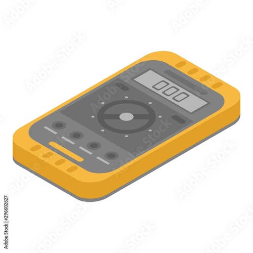Modern multimeter icon. Isometric of modern multimeter vector icon for web design isolated on white background