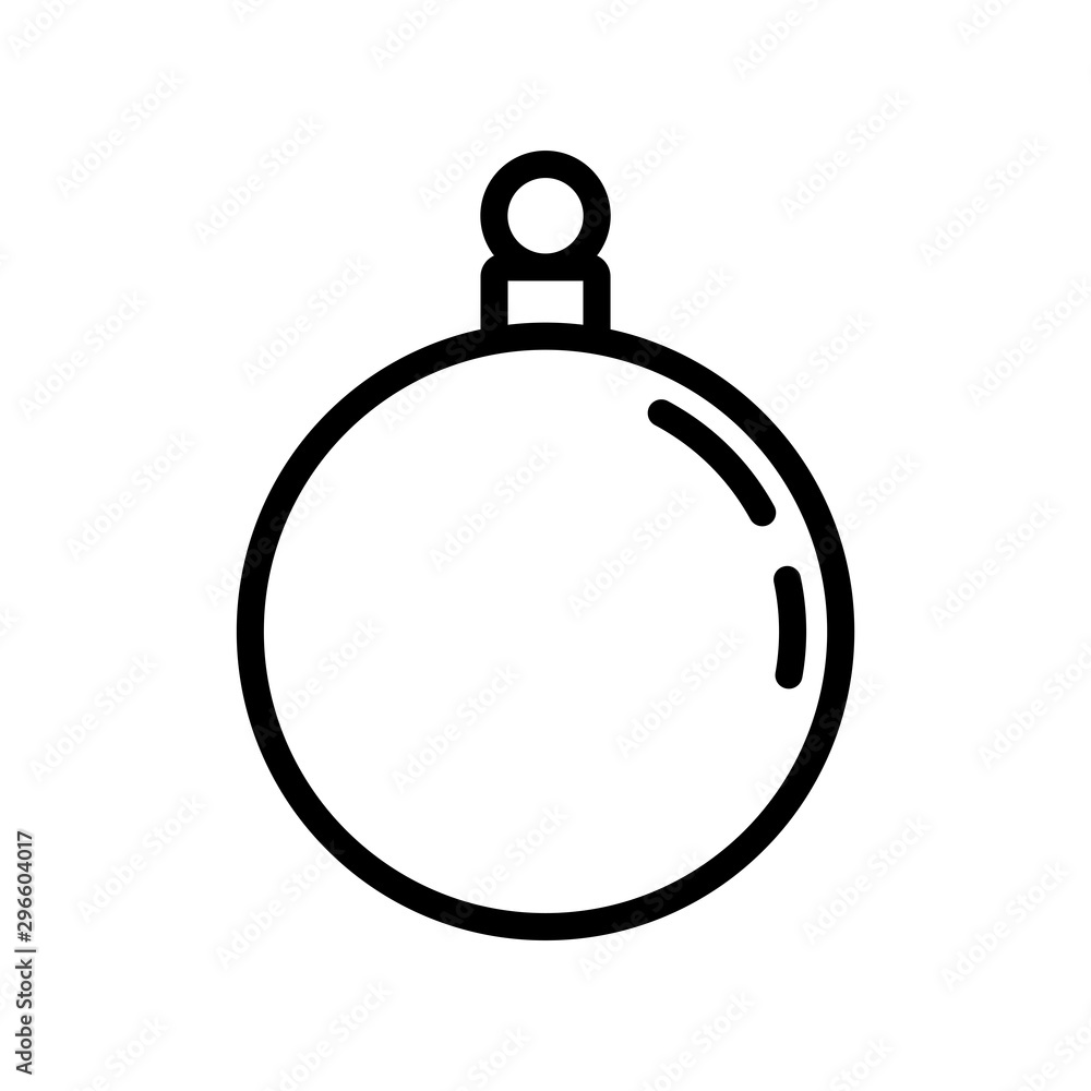 Ball ornament decoration icon vector design template Ball ornament decoration icon vector design template