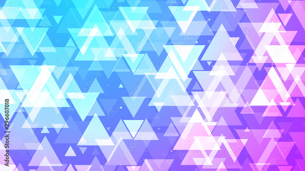 Abstract Triangle background. Abstract white Triangles on gradient backdrop. Blue to purple color. Stock vector illustration Abstract Triangle background. Abstract white Triangles on gradient backdrop. Blue to purple color. Stock vector illustration