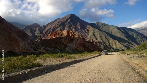 Mountains and Road Landscape 