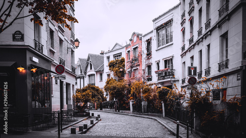 Photography Streets of Paris, France in autumn.