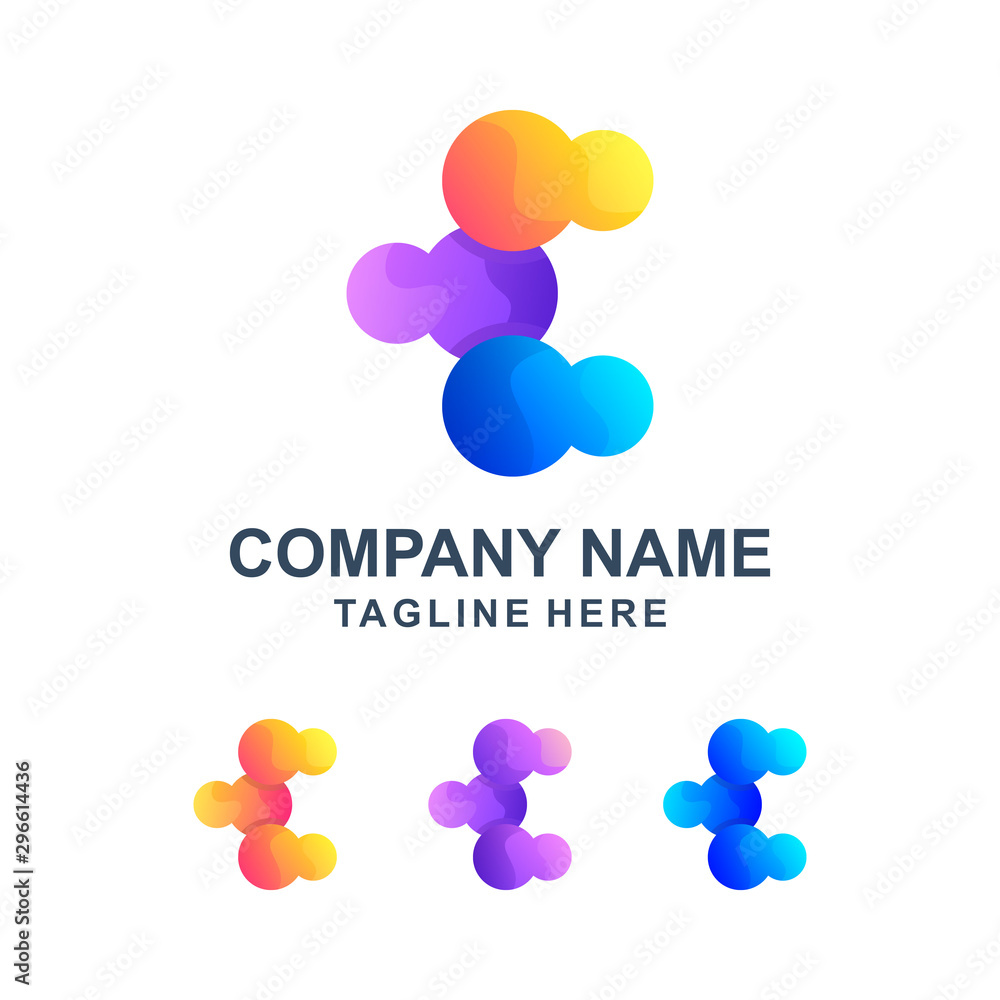 Colorful Letter E Logo Design Colorful Letter E Logo Design