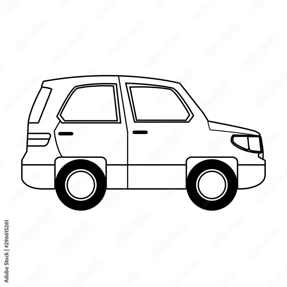 Fototapeta premium car vehicle icon image, flat design