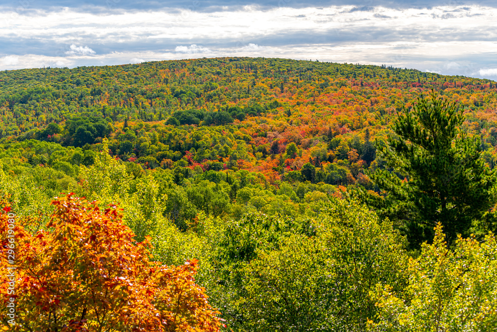 Fall color from the top of Brockway Mountain
