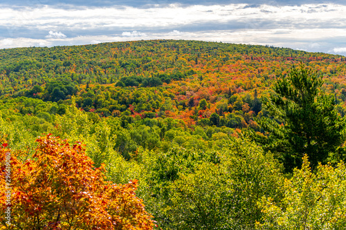 Fall color from the top of Brockway Mountain