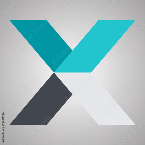 Letter X Logo vector alphabet design element template. Vector
