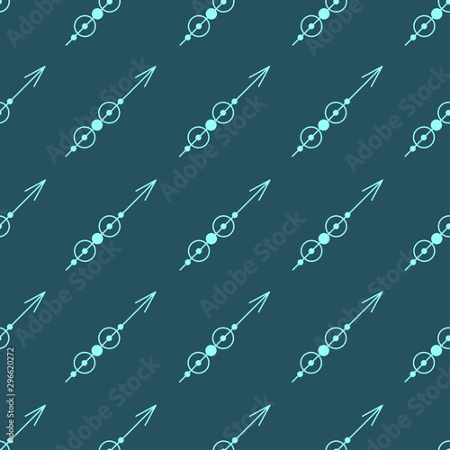 Seamless pattern with diagonally arrows