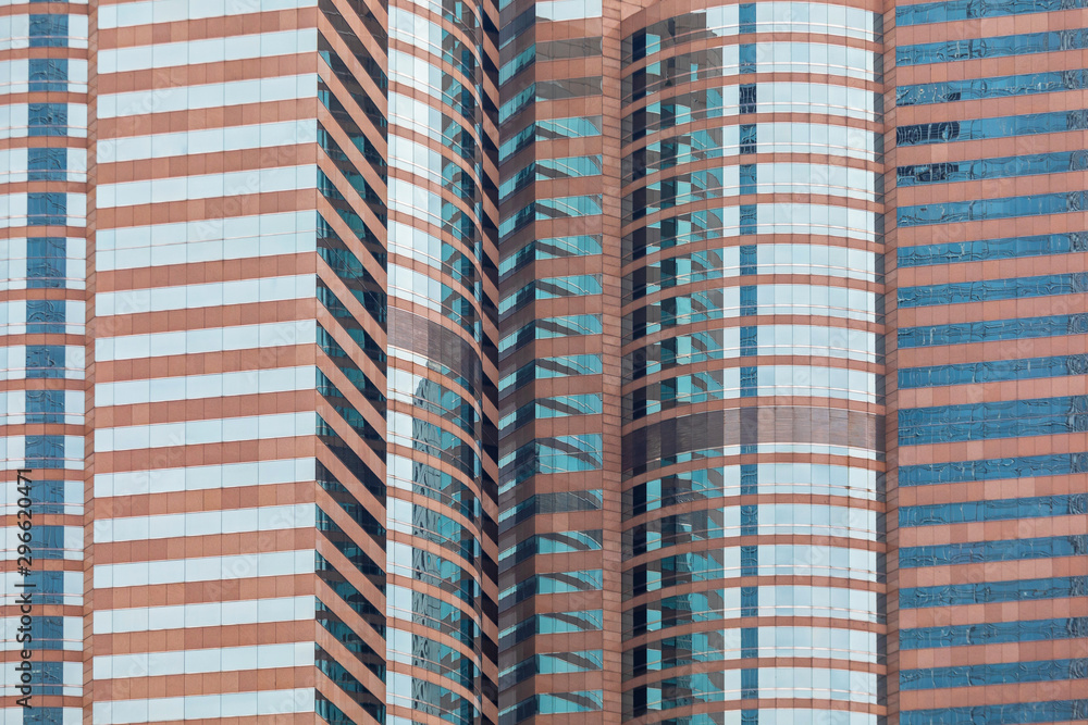 Striped Pattern Many Skyscrapers Striped Pattern Many Skyscrapers