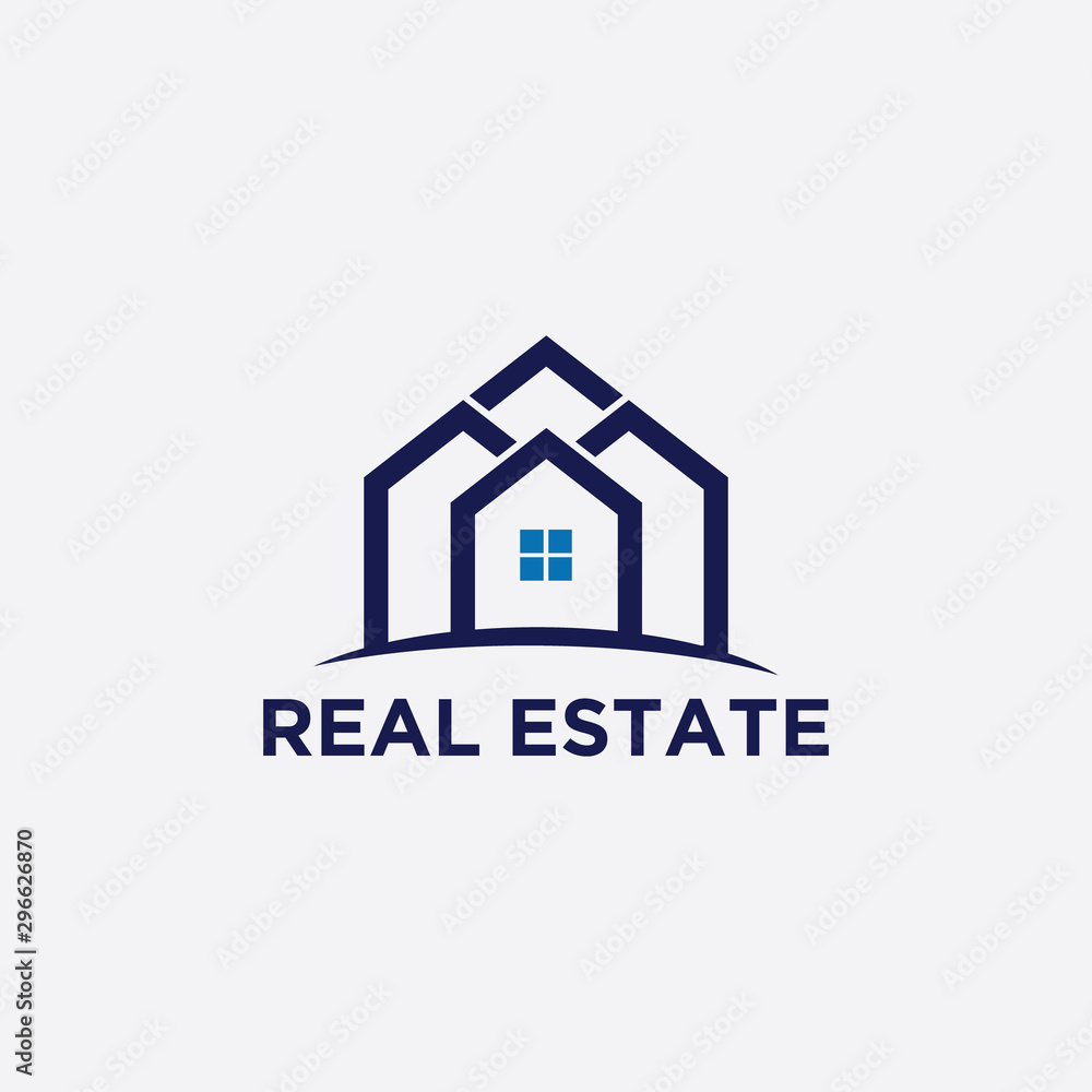Real estate logo design. Modern and elegant style design. Bussines logo design template.