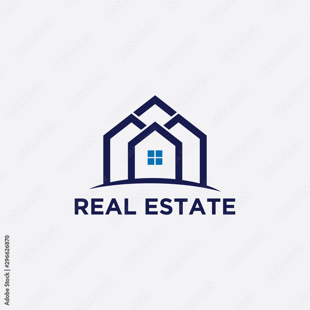 Real estate logo design. Modern and elegant style design. Bussines logo design template. Real estate logo design. Modern and elegant style design. Bussines logo design template.