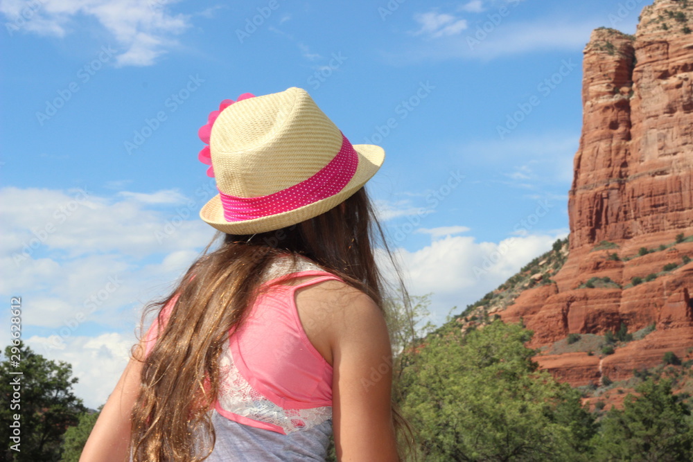 Young Girl in Sedona Arizona - American Desert