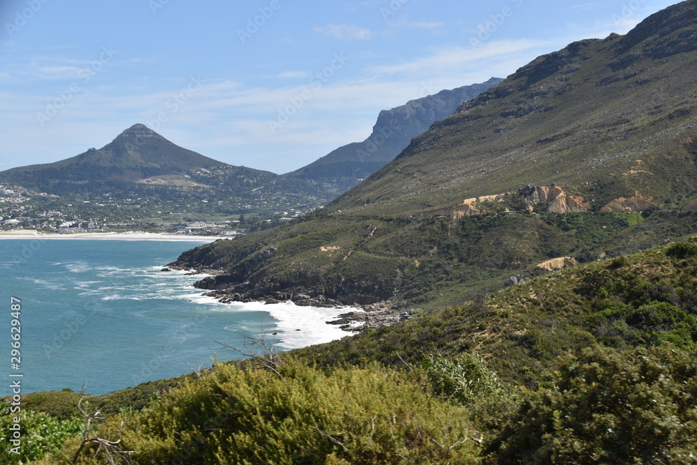 view of the sea and mountains