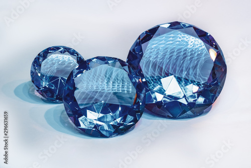 Diamonds or gem close up. Bigs and beautiful jewel.