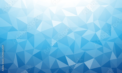 Tropical summer water. Ice texture low poly summer water background v2 geometric mosaic Ai EPS	
