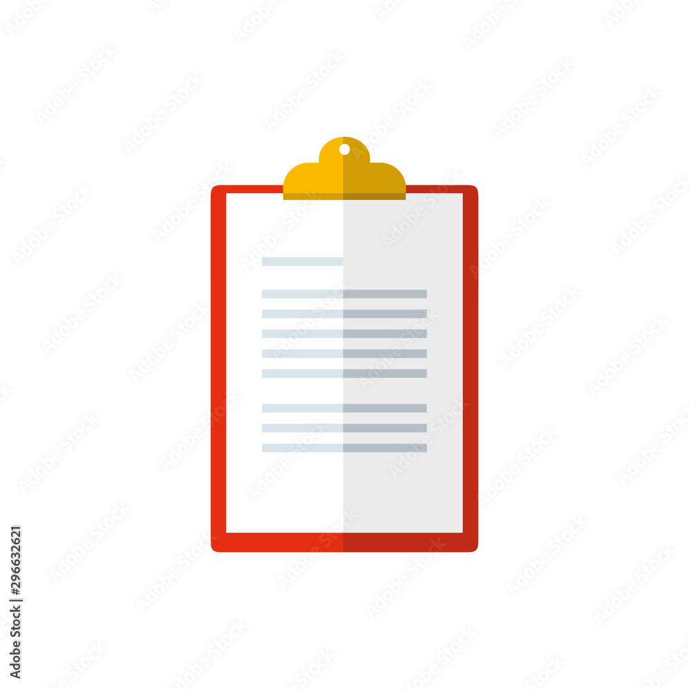 Isolated document icon flat vector design Isolated document icon flat vector design
