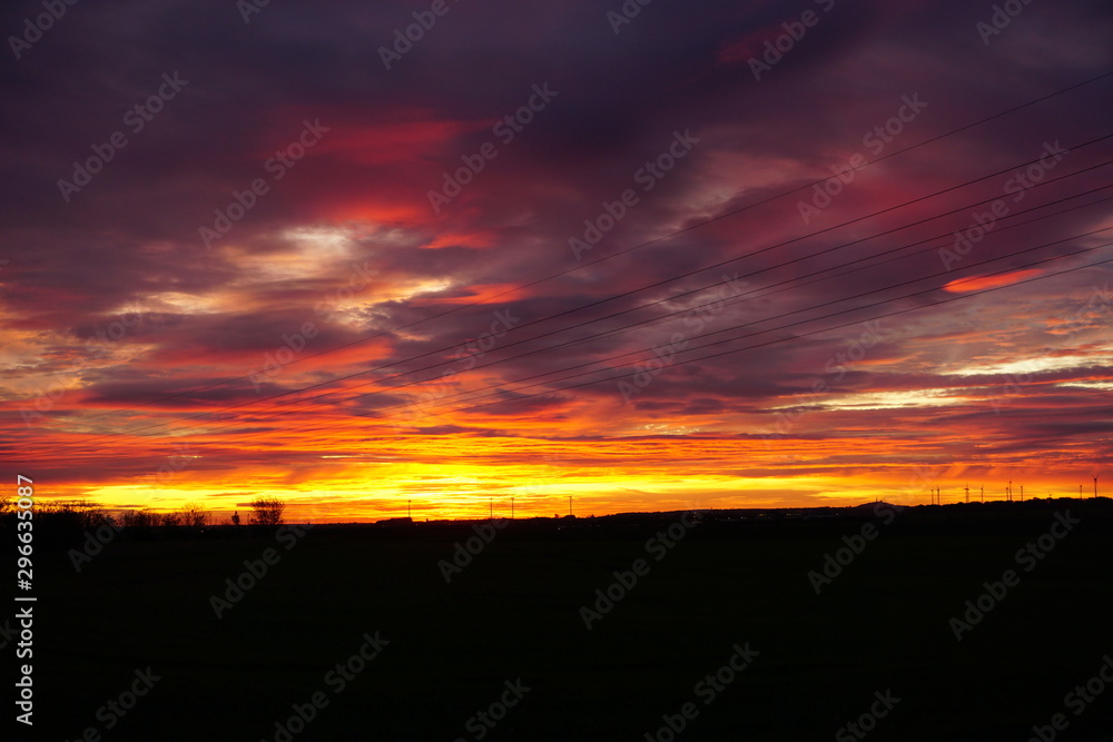 Fototapeta premium sunset in the sky