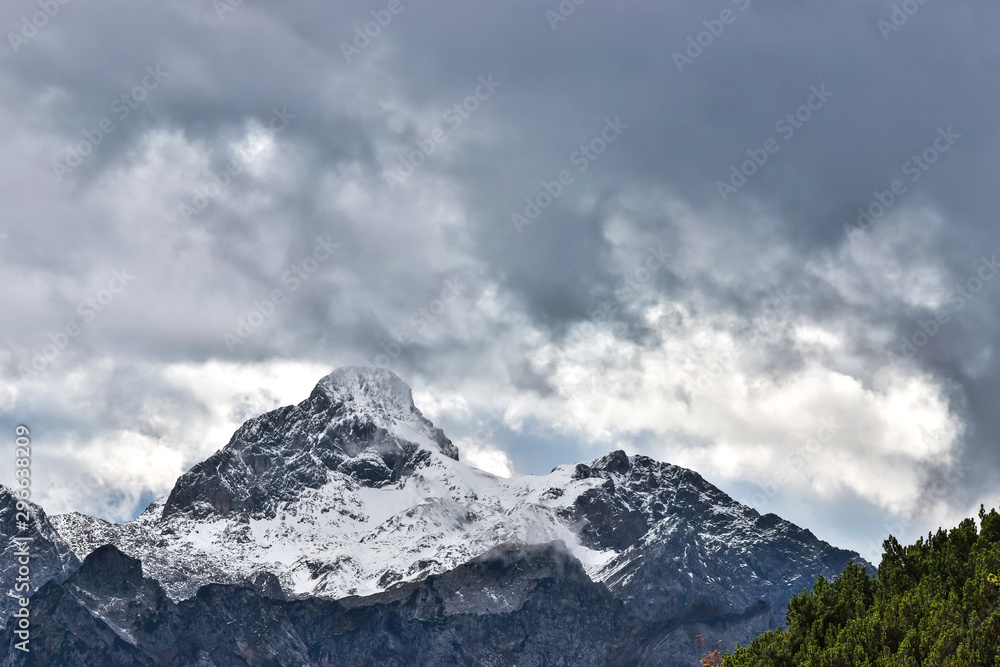 berchtesgaden mountain range bavaria germany