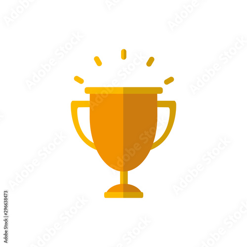 Isolated trophy icon flat vector design