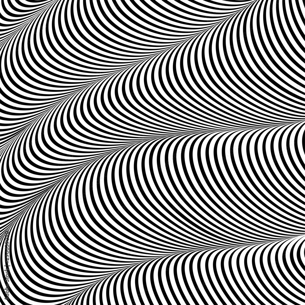 Abstract wavy background, optical art, opart striped Abstract wavy background, optical art, opart striped