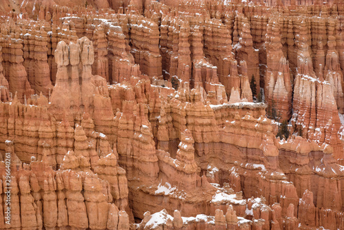 Close Up of beautiful snow covered mountains during the freezing winter period in Bryce  Canyon National Park, Utah, United States of America © No Drama Llama