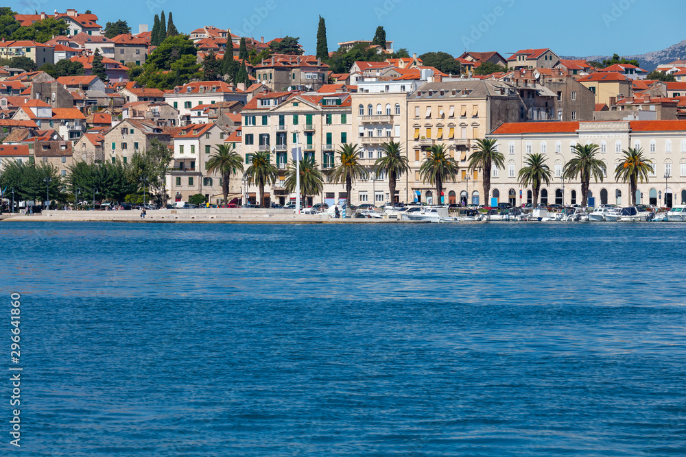 Split. City embankment on a sunny day.