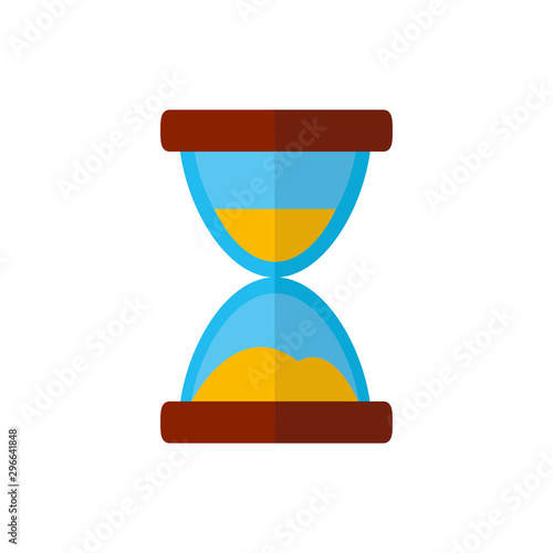 Isolated sand hourglass icon flat vector design