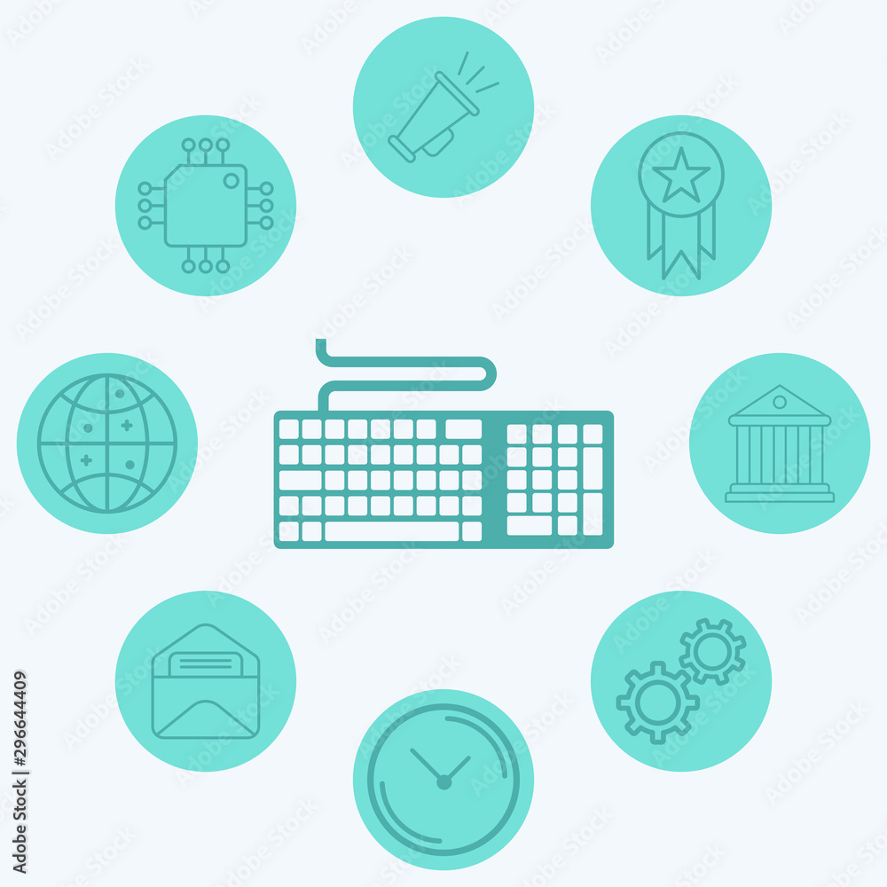 Keyboard vector icon sign symbol