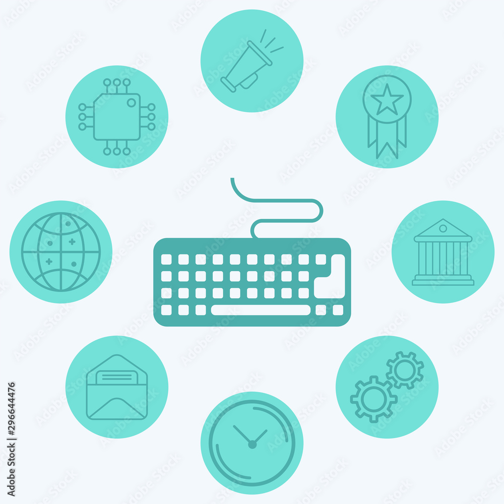 Keyboard vector icon sign symbol Keyboard vector icon sign symbol