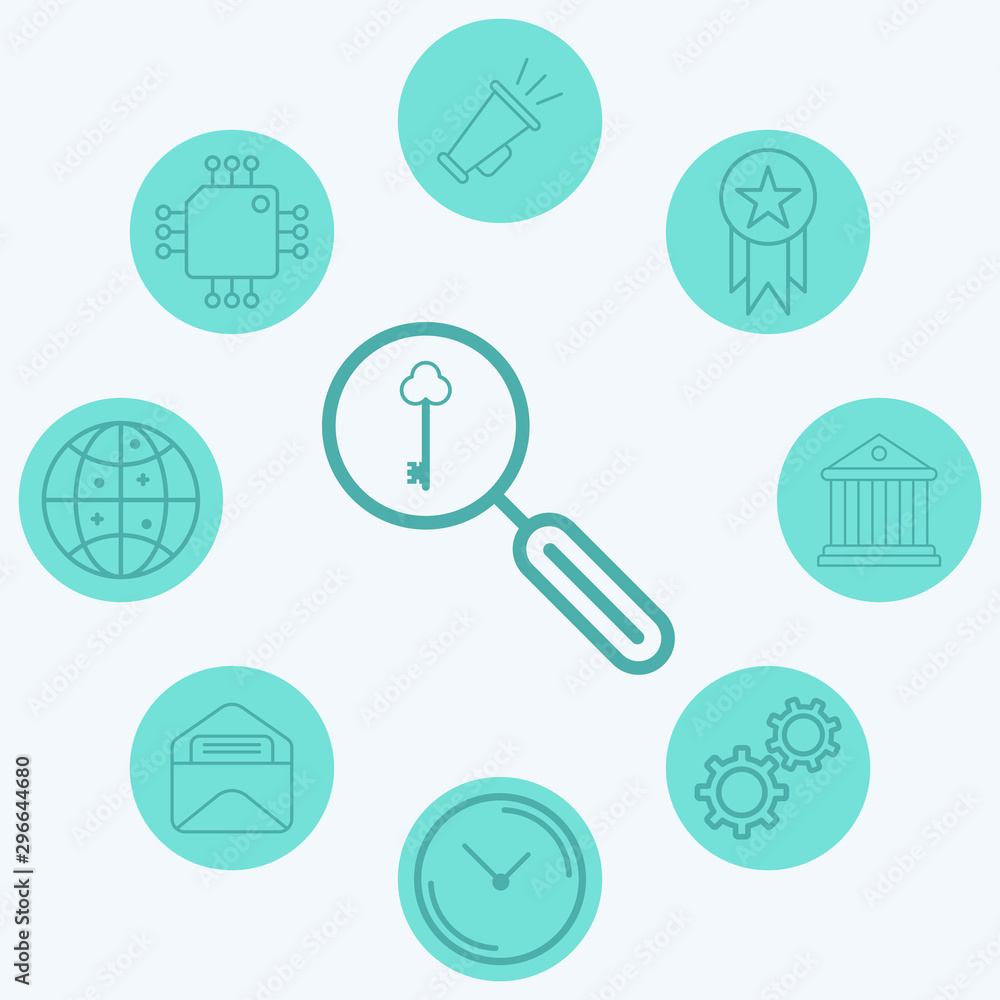 Keyword search vector icon sign symbol Keyword search vector icon sign symbol