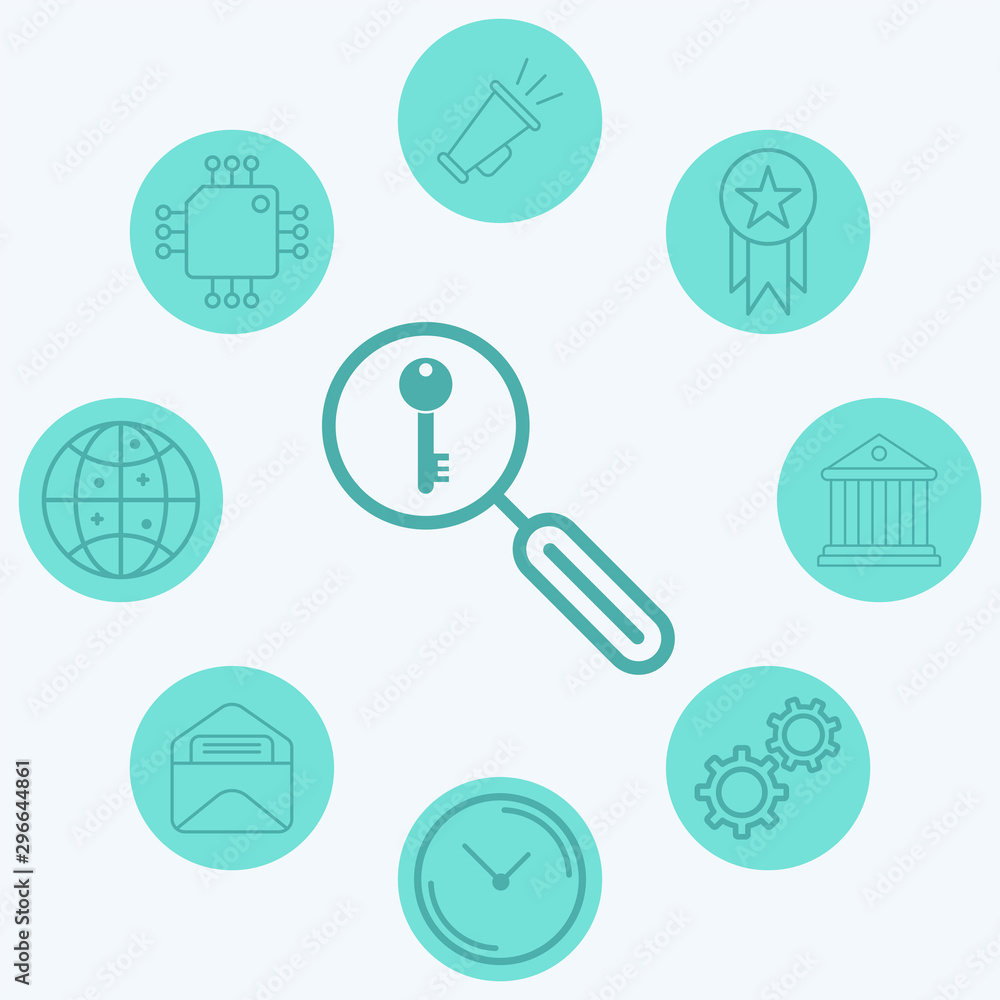 Keyword search vector icon sign symbol Keyword search vector icon sign symbol