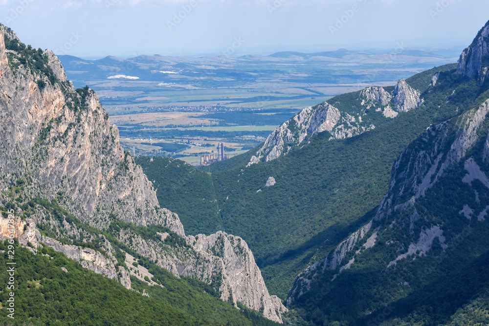 Landscape of Vratsata pass at Balkan Mountains, Bulgaria