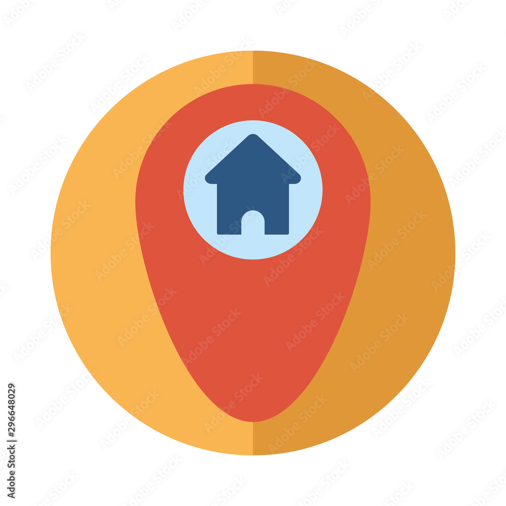 House and mark icon block vector design House and mark icon block vector design