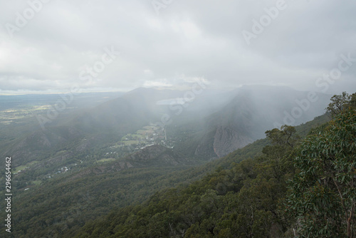 view of foggy mountains © SeanWonPhotography