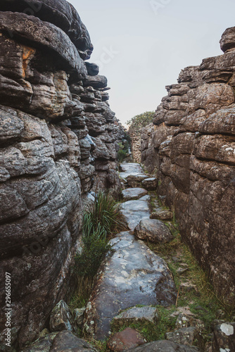 rock walking path