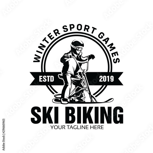 ski bike logo
