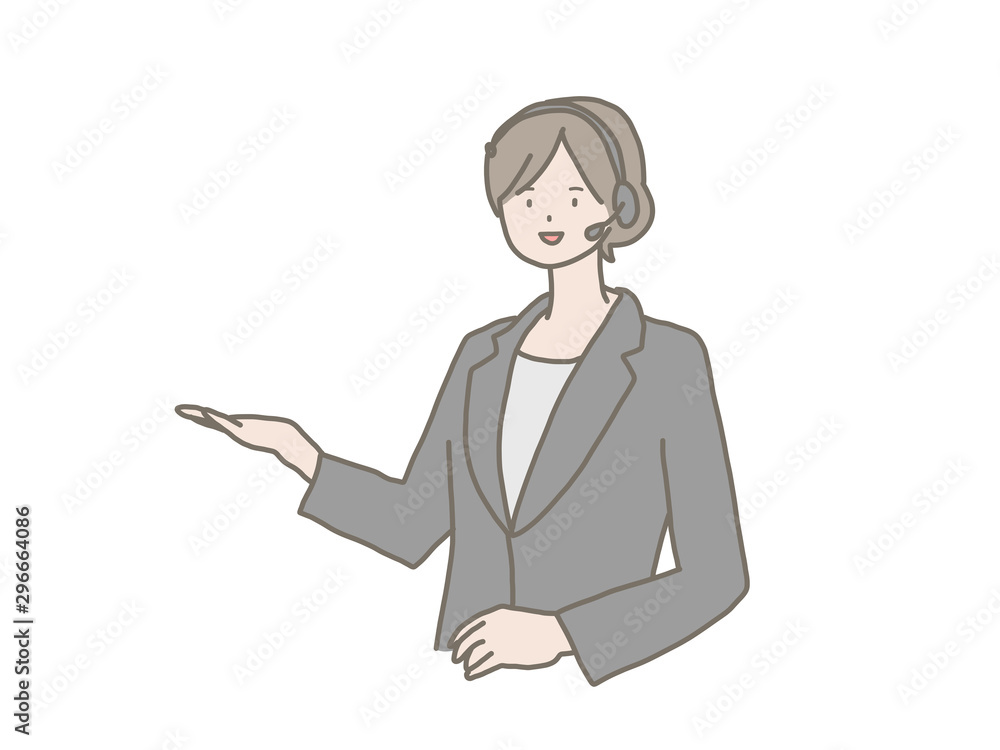 女性のオペレーター