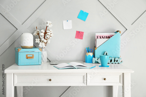 Modern stylish workplace ne...