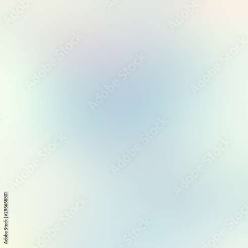 Azure ice abstract texture. Plain iridescent blurry background. Clean clear air illustration. Bright subtle blue yellow pattern.