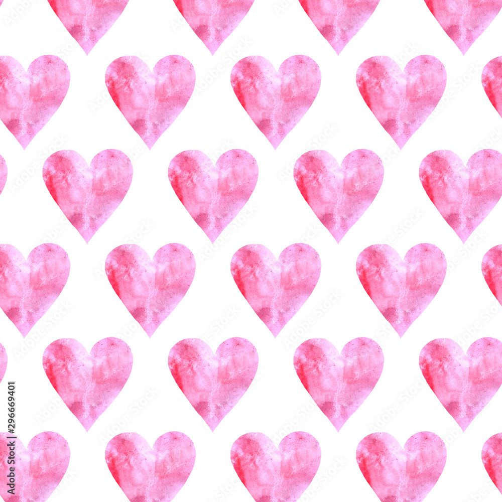Seamless pattern with hearts. Romantic texture for wrapping paper, packaging, wedding, birthday, Valentine's Day, mother's Day