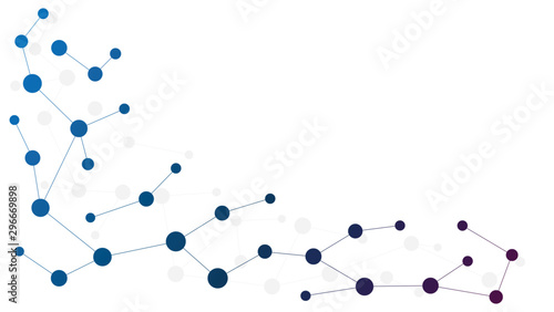 Abstract geometric connect lines and dots.Simple technology graphic background.Illustration Vector design Network and Connection concept.