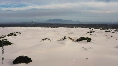 Table Mountain and Cape Town, Landscape from Atlantis Sand Dunes.