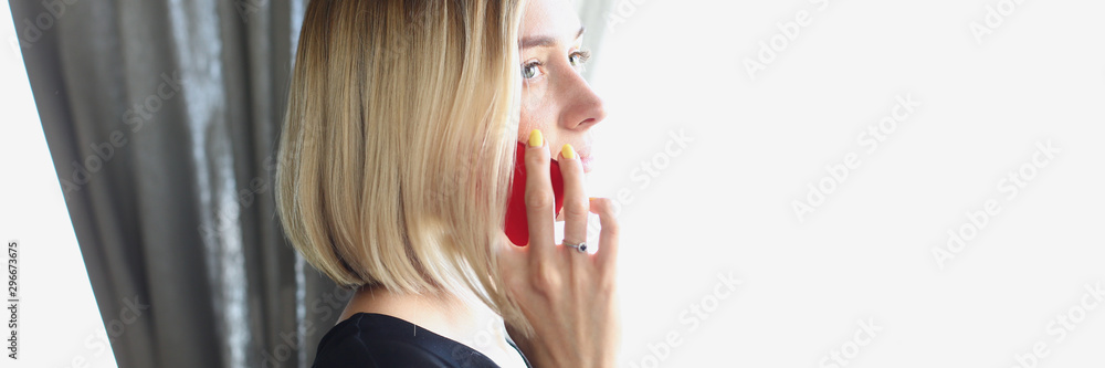 portrait of young beautiful blond woman business portrait of young beautiful blond woman business