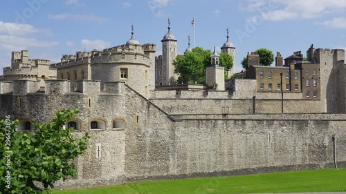 Tower of London In England, United Kingdom. photo
