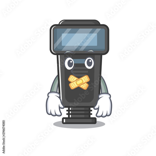 Silent camera flash with the a character