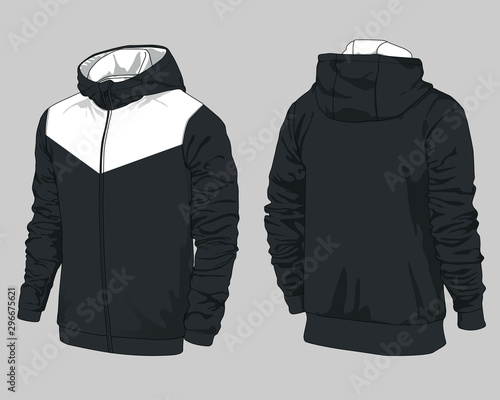 Sports jacket design winter sweater vector hoodie
