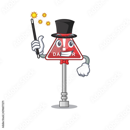 Magician miniature danger in shape of mascot